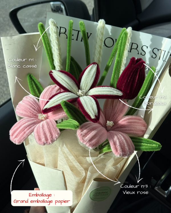 Bouquet intemporel - 5 fleurs