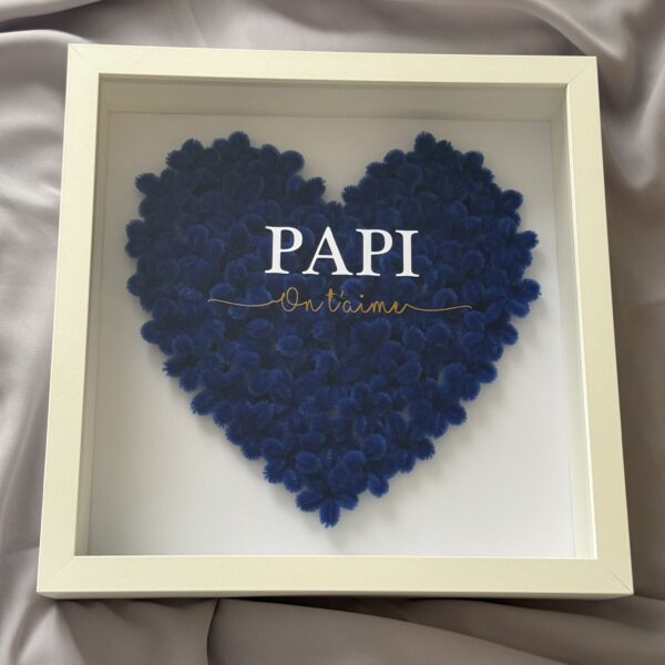 Cadre coeur texte personnalisable