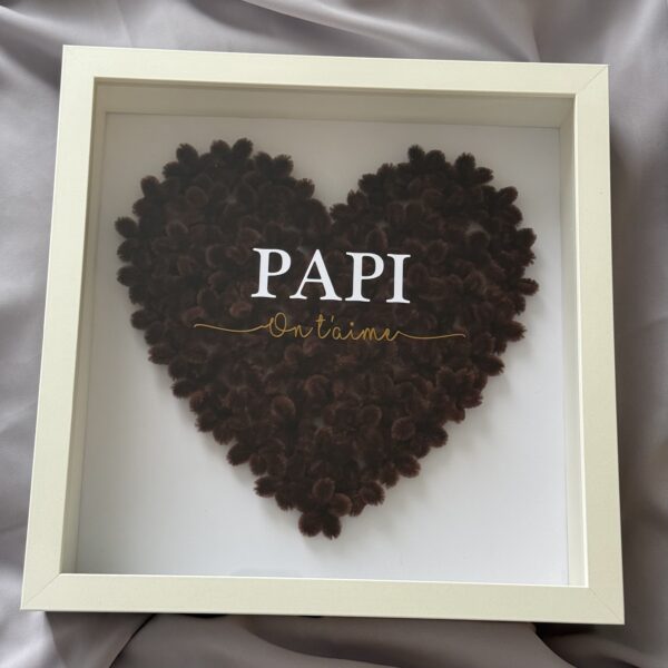 Cadre coeur texte personnalisable